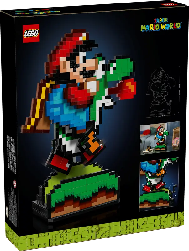 Super Mario World – Modèle d'exposition Mario et Yoshi (71438)